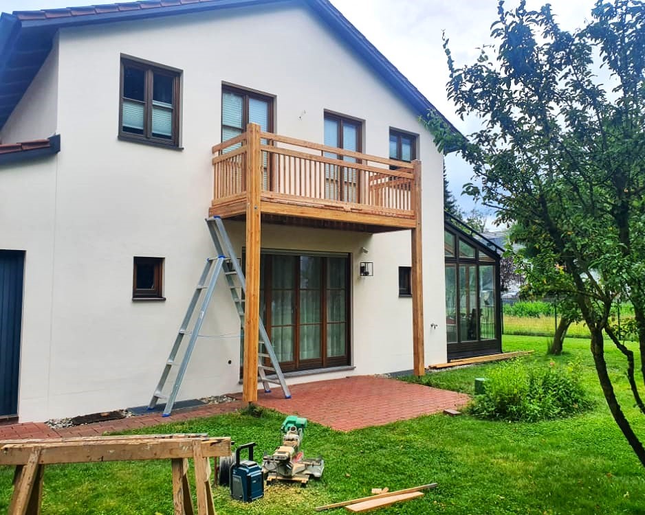 Holzbalkon in Ingolstadt